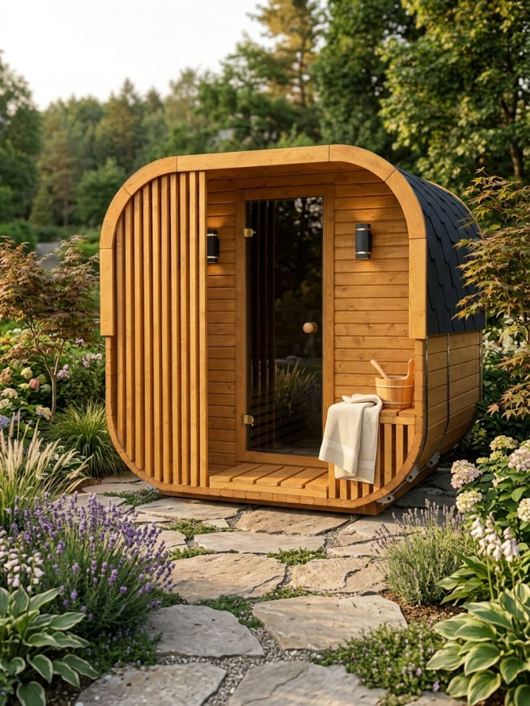 Sauna BOX LAM 200 x 250 cm s předsíní